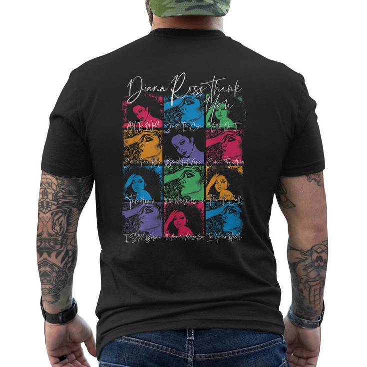 ダイアナ・ロス 12角 メンズTシャツ バックプリント
