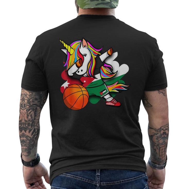 ダビングユニコーン ジョーダン バスケットボールファンジャージ ジョーダン国旗 メンズTシャツ バックプリント