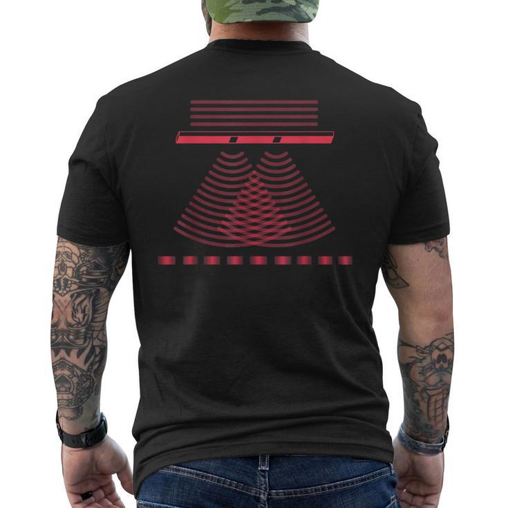 ダブルスプリット 実験 量子物理学 物理学 先生 数学 メンズTシャツ バックプリント