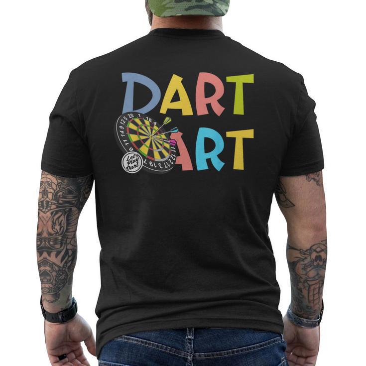 ダーツアート ダーツプレーヤー ダーツスポーツ ダーツボード ダーツ メンズTシャツ バックプリント