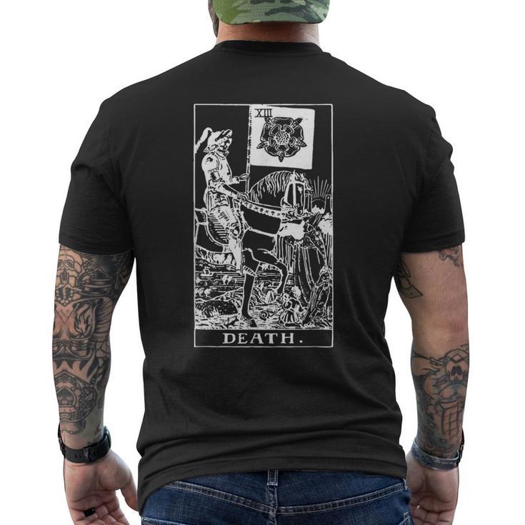 デスタロットカードtシャツトラディショナルデザイン メンズTシャツ バックプリント