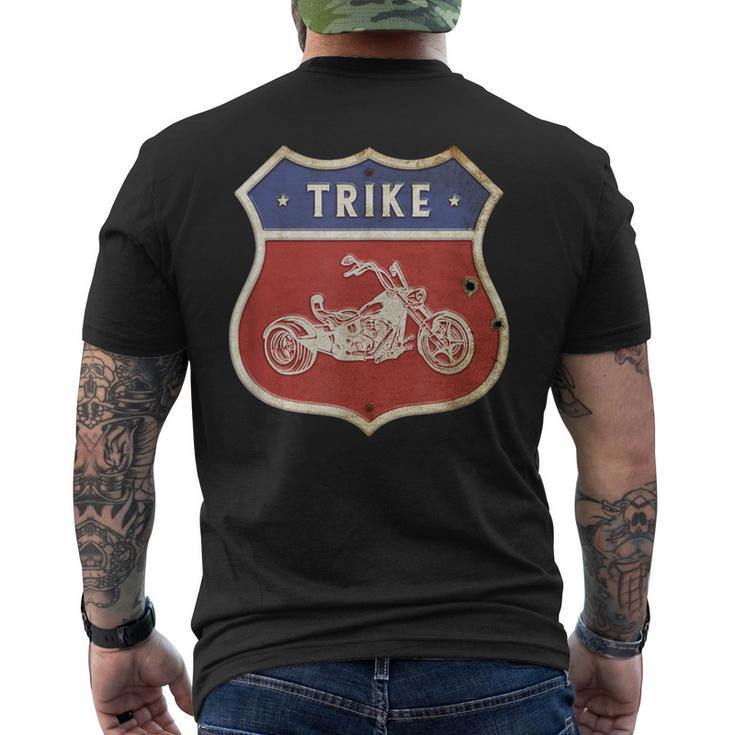 トライク 大人のトライク モータートライク 三輪車 トライクバイク トライカー メンズTシャツ バックプリント
