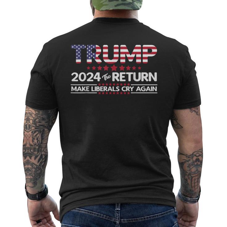 トランプ 2024 ザ・リターン メンズTシャツ バックプリント