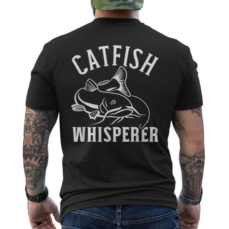 ナマズフィッシング メンズTシャツ バックプリント