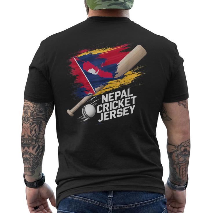 ネパール クリケットジャージ 2024 ネパールのクリケットフラッグ メンズTシャツ バックプリント