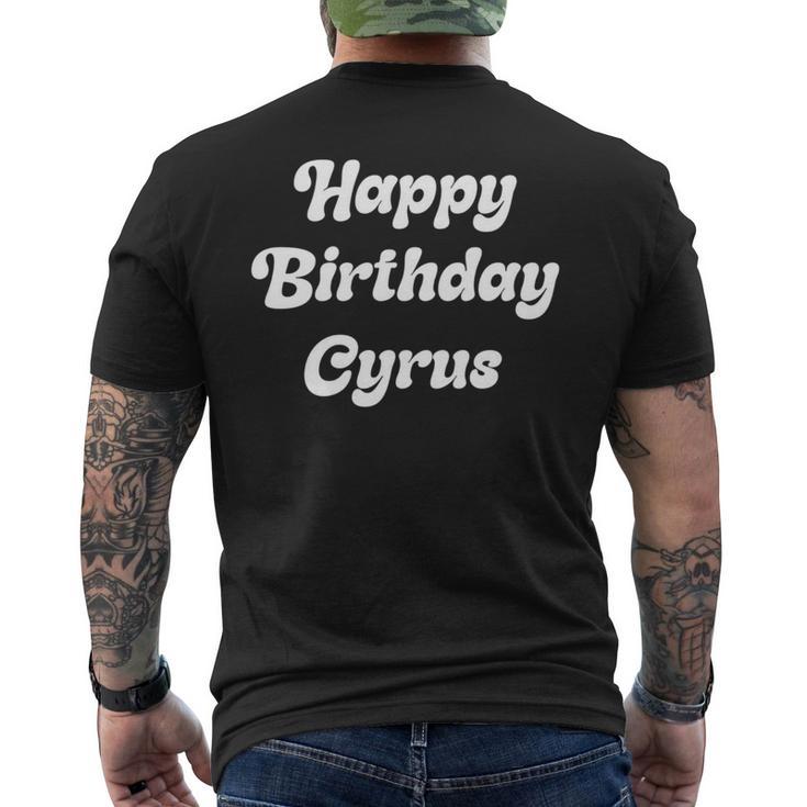 ハッピー・バースデー・サイラス 長袖tシャツ メンズTシャツ バックプリント
