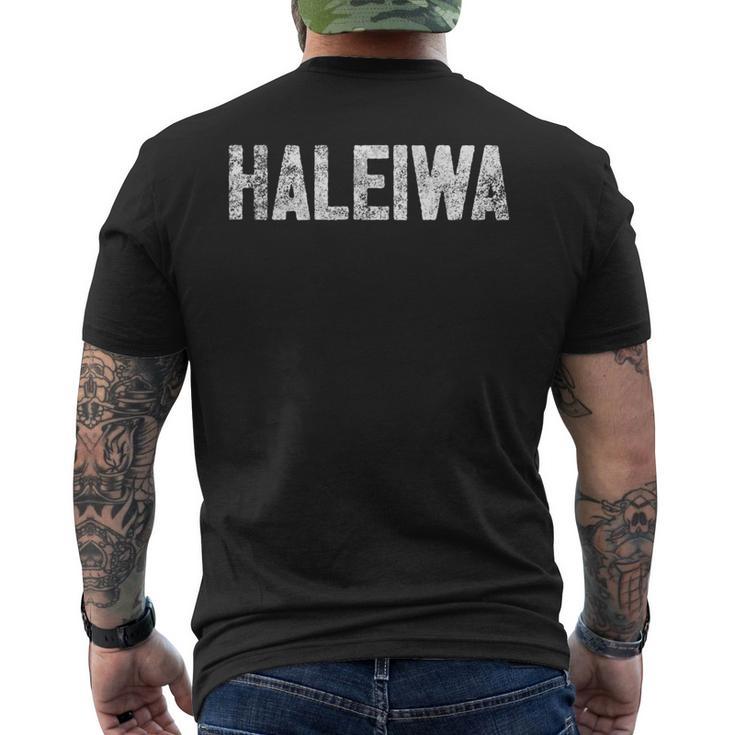 ハレイワオアフハワイ メンズTシャツ バックプリント