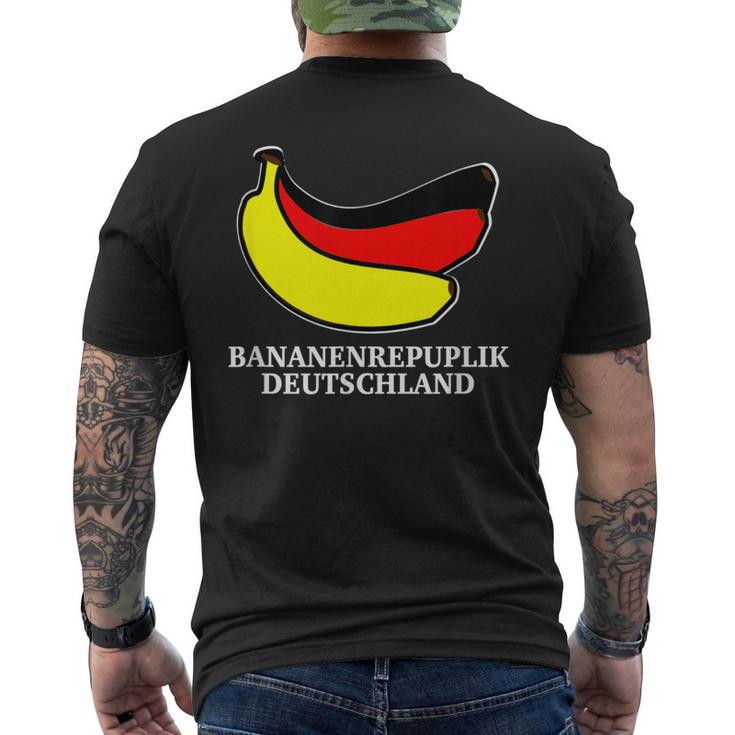 バナナギフト Ddr Brd 政治 ギフト バナナ共和国 ドイツ メンズTシャツ バックプリント