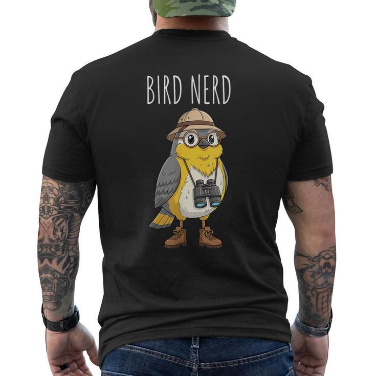 バードナードバードウォッチング メンズTシャツ バックプリント