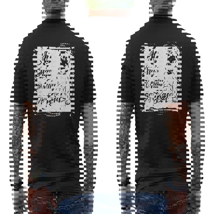 パグ・ドッグ Awesome Dog メンズTシャツ バックプリント