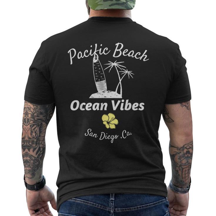 パシフィックビーチ サンディエゴ オーシャンバイブ メンズTシャツ バックプリント