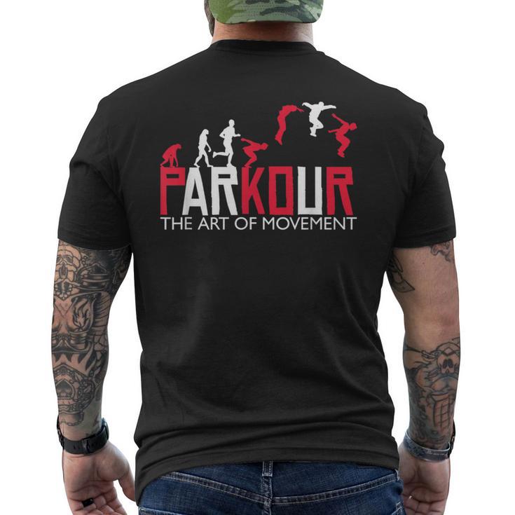 パルクール パルクール フレーランニング パルクール トレーサー メンズTシャツ バックプリント