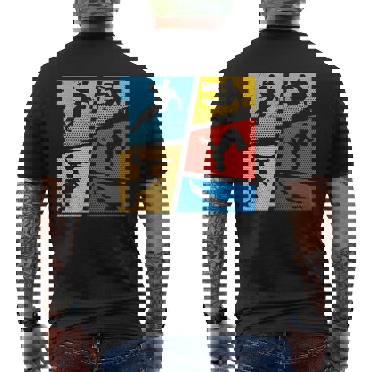 パルクール ヴィンテージ フリーランニングパルクール ランナー パルクール メンズTシャツ バックプリント