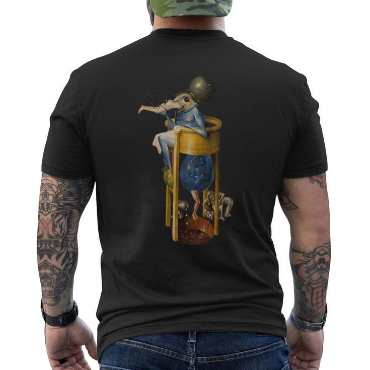 ヒエロニムス ボッシュ 大喜びの庭 悪魔 メンズTシャツ バックプリント