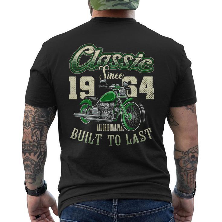 ビンテージ バイク バイカー バイクの誕生日 1964 年生まれ 長袖tシャツ メンズTシャツ バックプリント