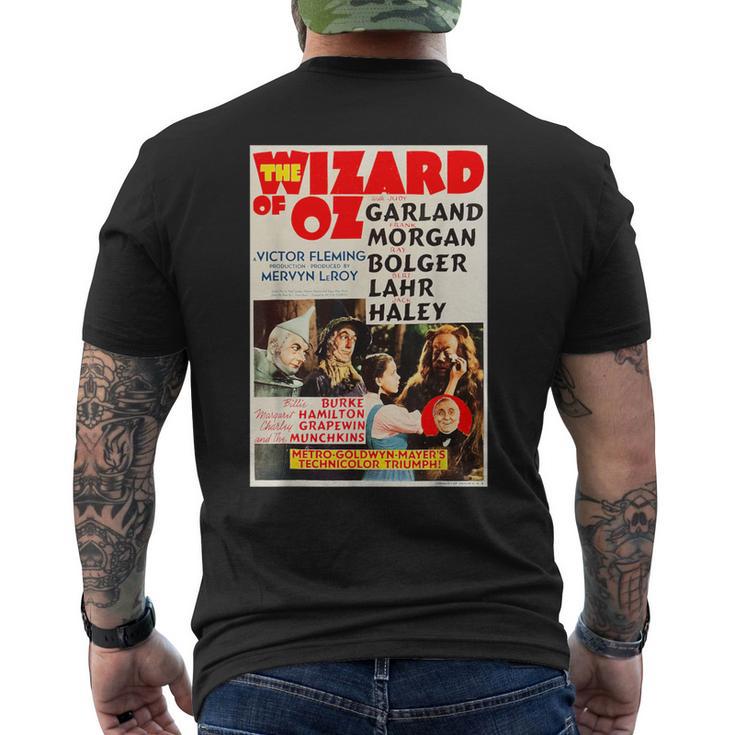 ビンテージオズの魔法使いポスター メンズTシャツ バックプリント