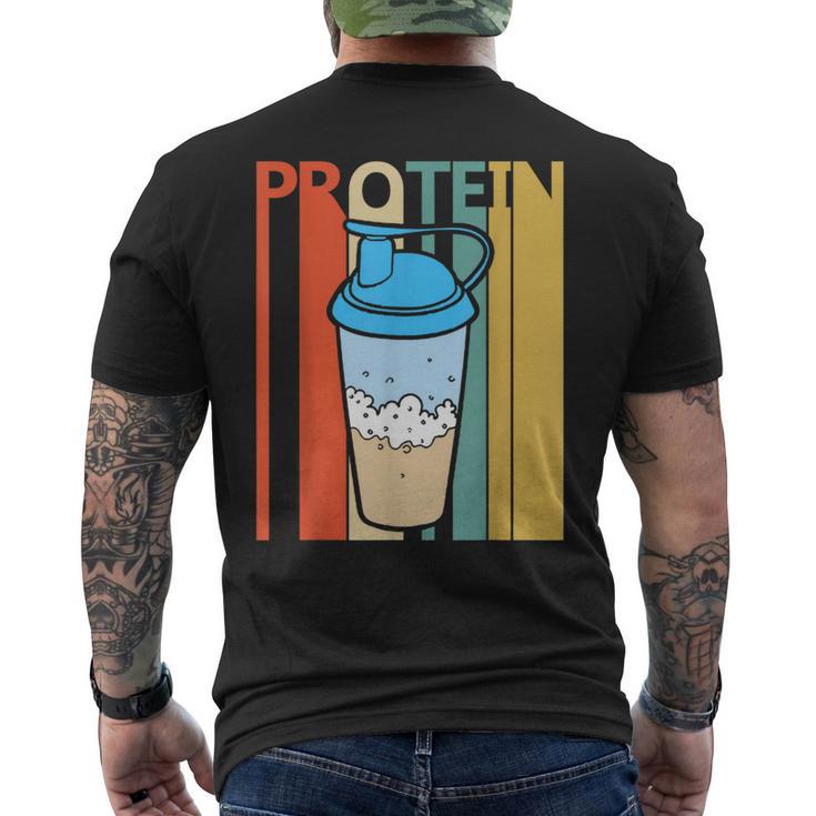 ビンテージ・スタイル タンパク質 メンズTシャツ バックプリント