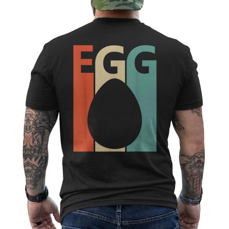 ビンテージ・スタイル 卵 メンズTシャツ バックプリント