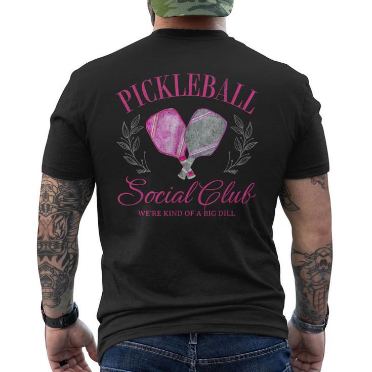 ピックルボール ソーシャル クラブ トレンディ ピックルボール サマータイム ギフト メンズTシャツ バックプリント