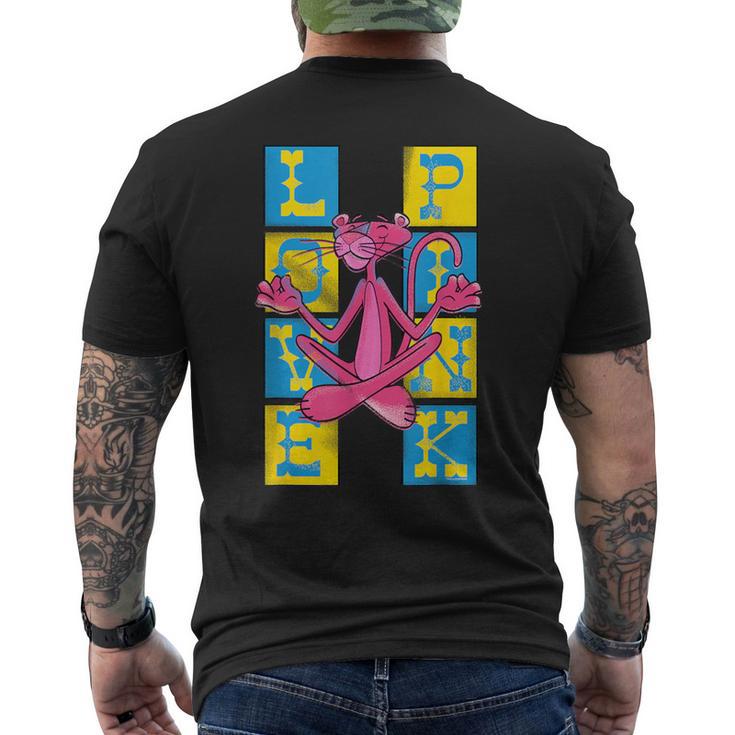 ピンクパンサー ヴィンテージ ラブ&ピンク禅チョークアート メンズTシャツ バックプリント