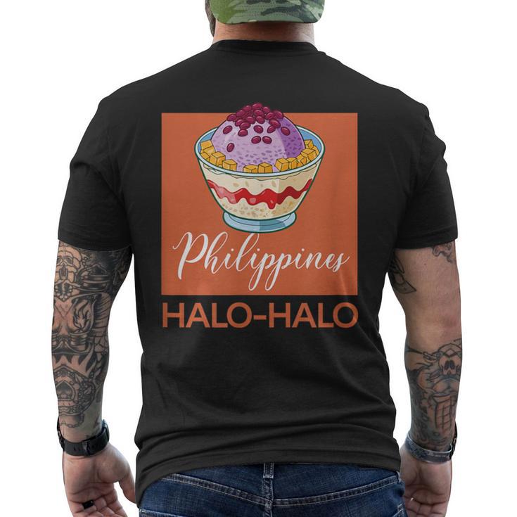 フィリピン料理 アジア ホビーシェフ ハロハロ メンズTシャツ バックプリント