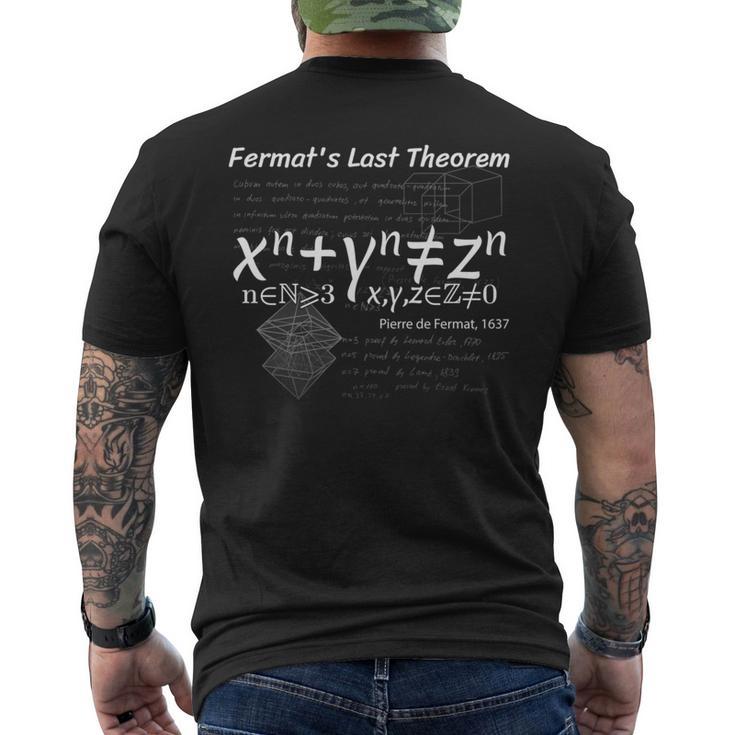 フェルマーの最終定理による設計 長袖tシャツ メンズTシャツ バックプリント
