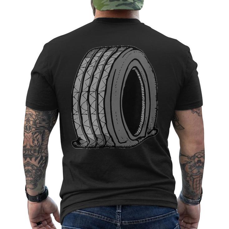 フラットタイヤ メンズTシャツ バックプリント