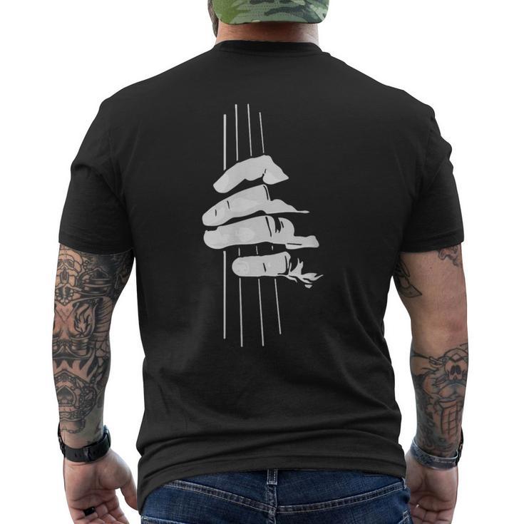 ベーシストのためのコントラバス奏者のミュージシャンギフト Double Bass Bassist メンズTシャツ バックプリント