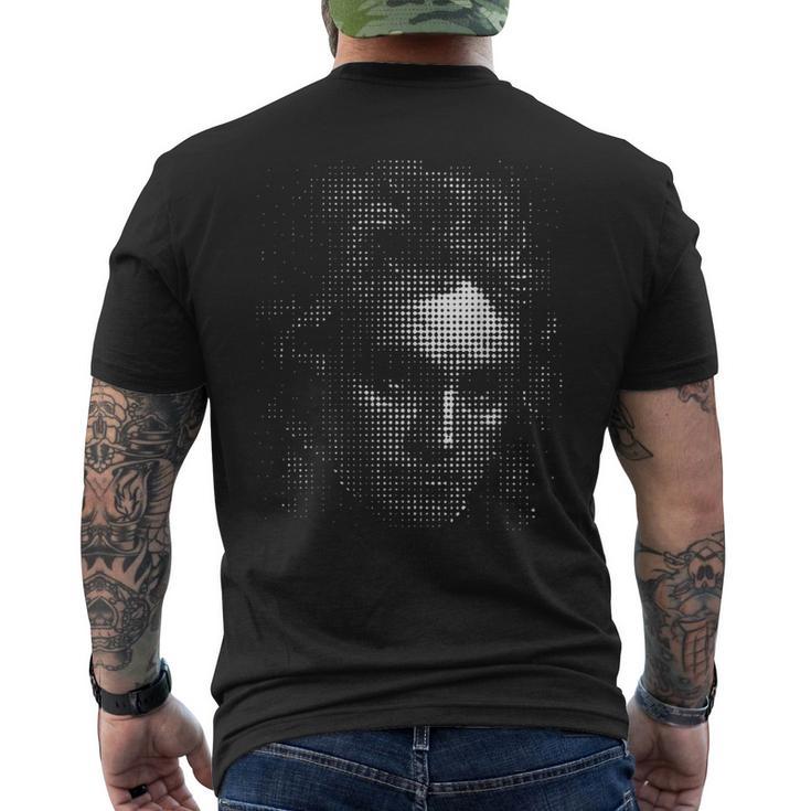 ベートーベンの肖像画、ドットワーク。クラッシック メンズTシャツ バックプリント