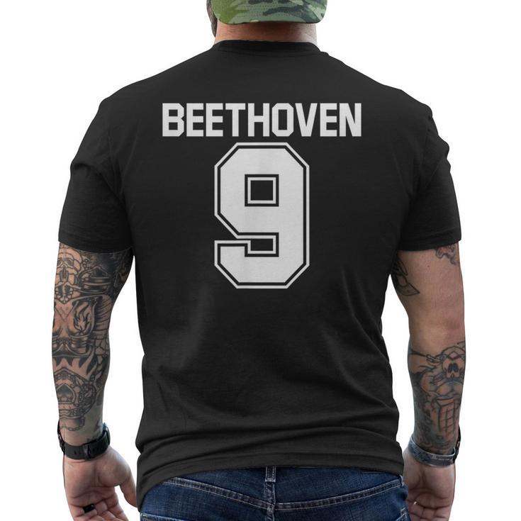 ベートーヴェン 第9番 交響曲 音楽 メンズTシャツ バックプリント