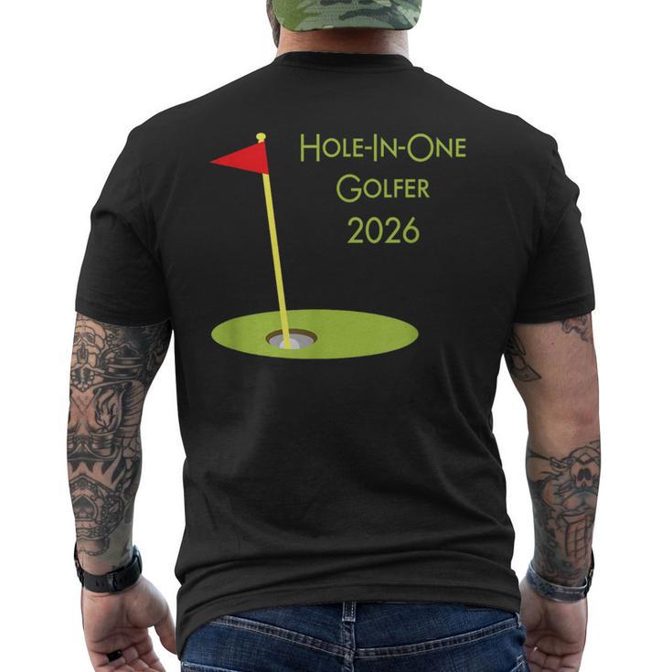 ホールインワンゴルファー2026ホールインワンゴルフ記念品 Hole In One Golfer 2026 メンズTシャツ バックプリント
