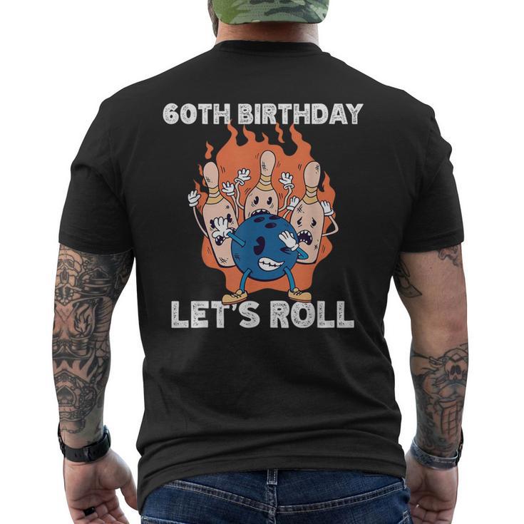 ボウリング 誕生日会 還暦祝い ボウラー お祝い メンズTシャツ バックプリント