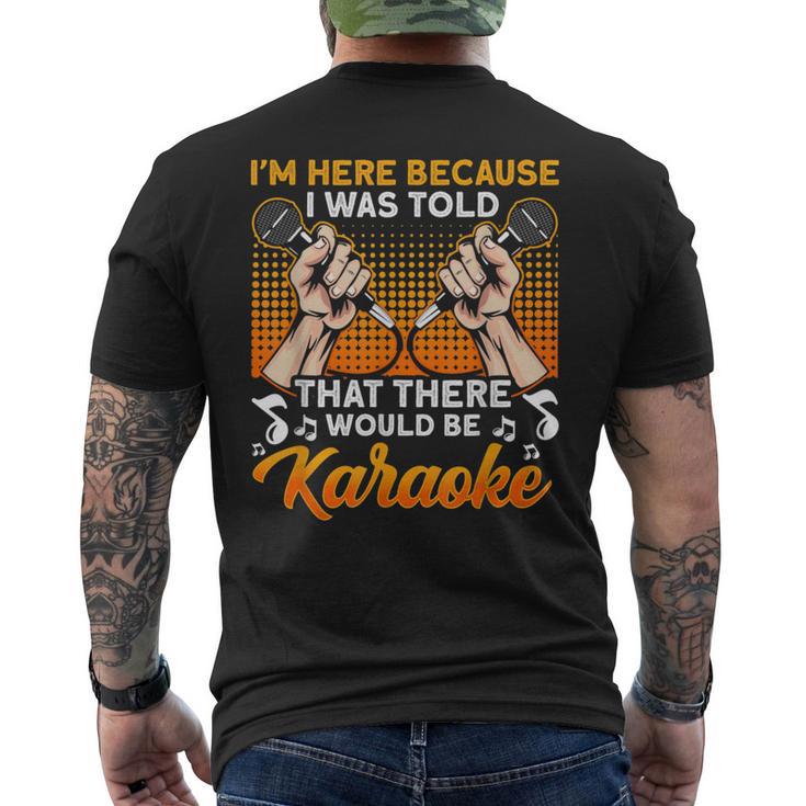 マイク カラオケ 歌い手 歌う 音楽 おもしろ カラオケ メンズTシャツ バックプリント