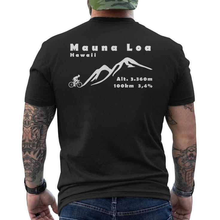 マウナロア ハワイ アメリカ サイクリング 自転車 登山 アウトドア メンズTシャツ バックプリント