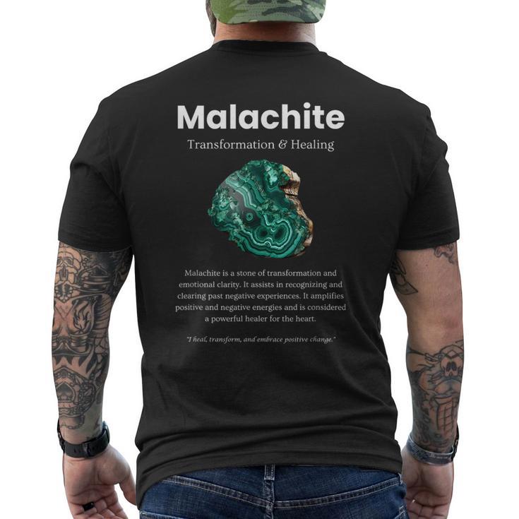 マラカイト宝石の意味 メンズTシャツ バックプリント
