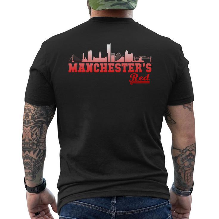 マンチェスターは赤 メンズTシャツ バックプリント