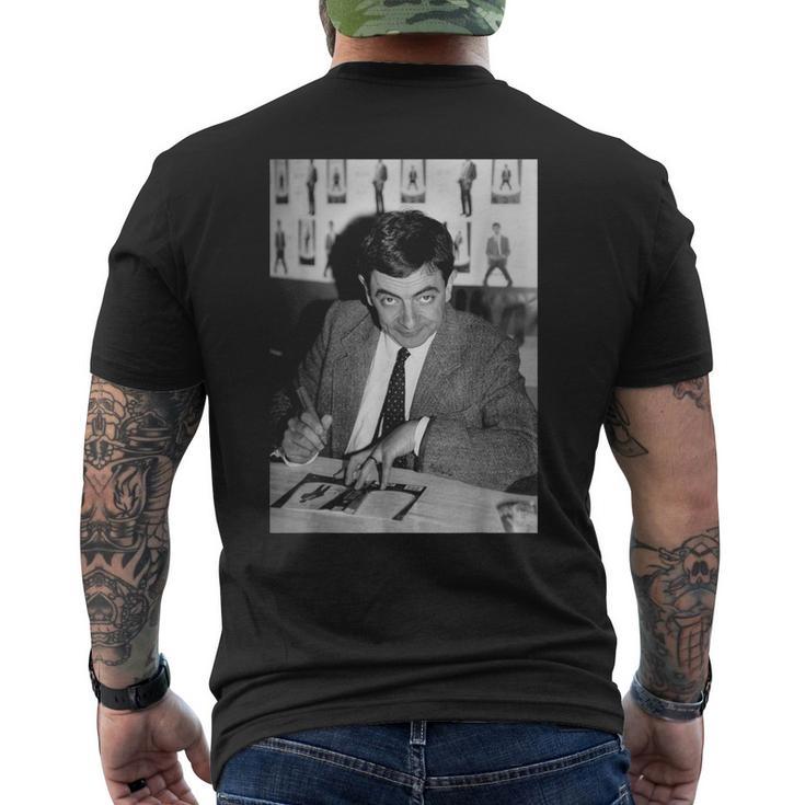 ミスター・ビーン・ローワン・アトキンソンサインサインセッション1991 メンズTシャツ バックプリント