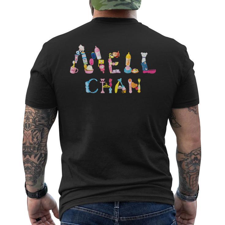 メルちゃん モチーフグラフィック 〜Mellchan ＆ ハート〜 メンズTシャツ バックプリント