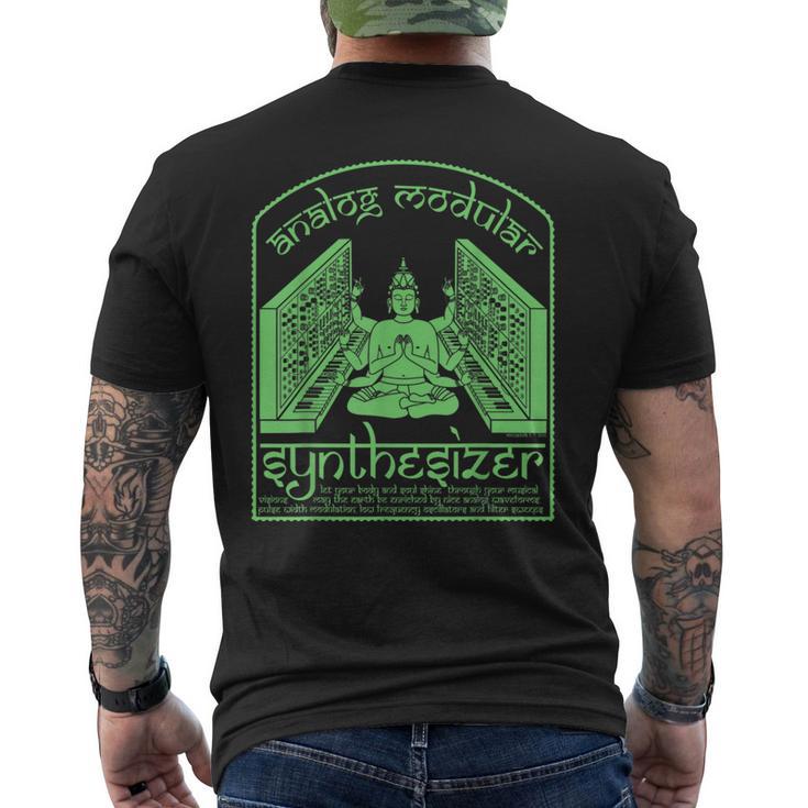 モジュラーシンセ面白いシンセサイザー メンズTシャツ バックプリント