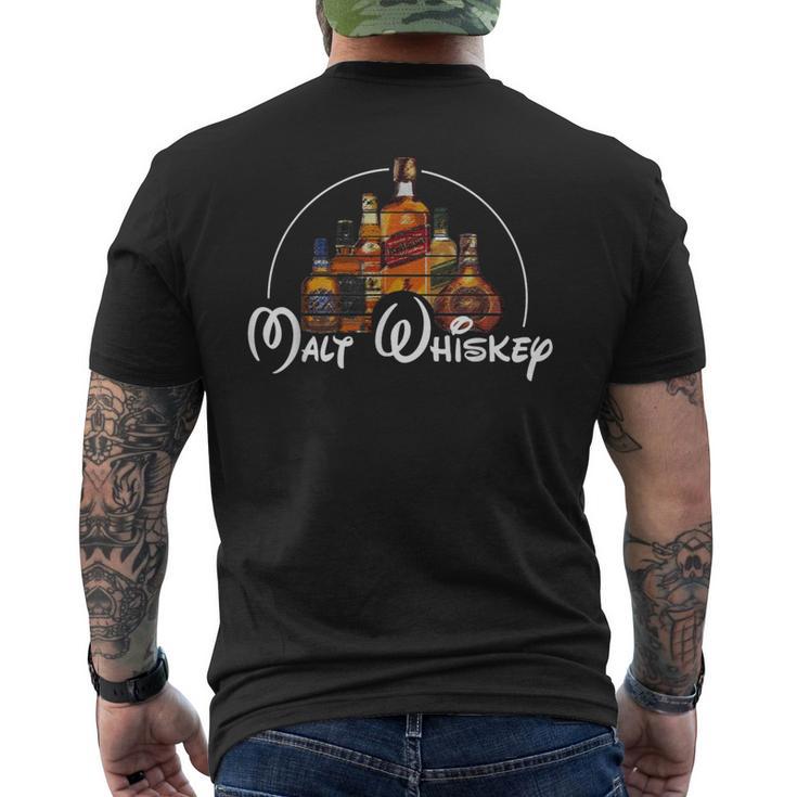 モルトウイスキーシャツ ファンシャツ ウィスキーパロディ メンズTシャツ バックプリント