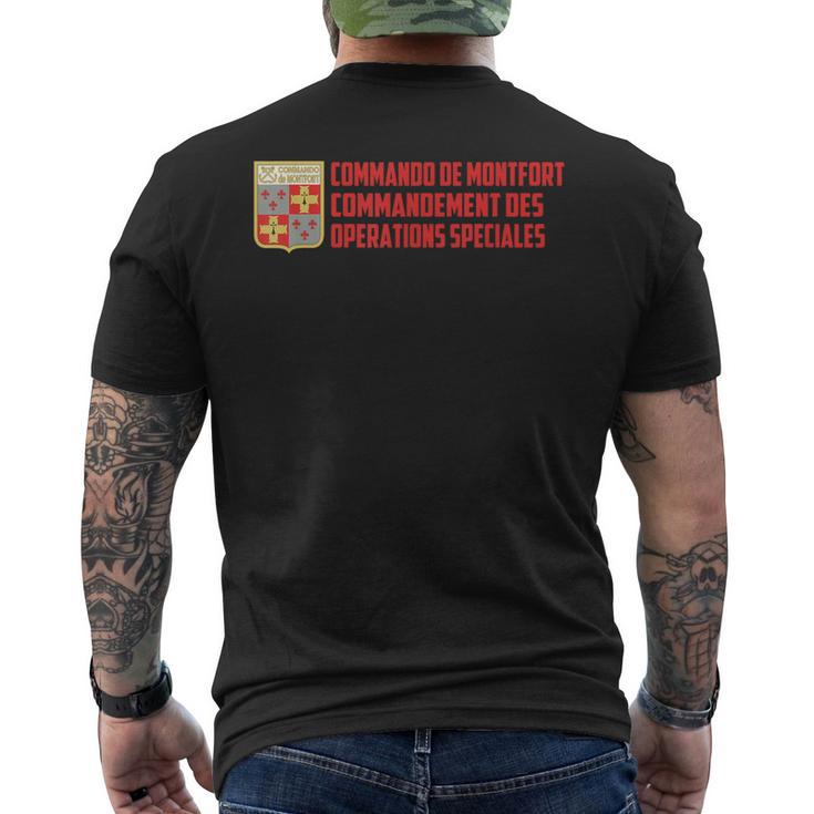 モンフォート コマンドー フランス特殊部隊 ミリタリー メンズTシャツ バックプリント