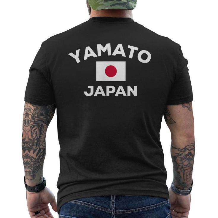 ヤマトジャパン日本国旗市 Yamato Japan Japanese Flag City メンズTシャツ バックプリント