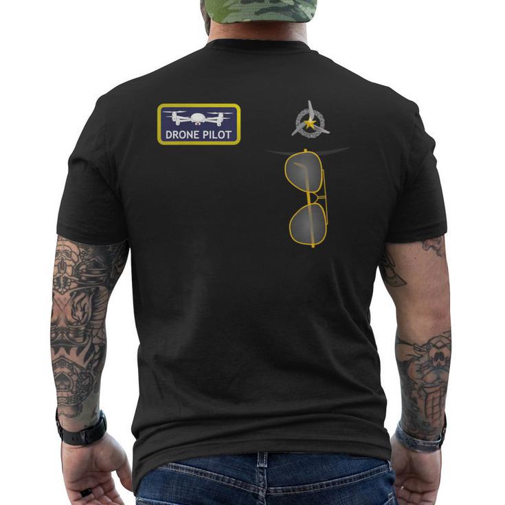 ユニフォームパイロット・ド・ドローン メンズTシャツ バックプリント