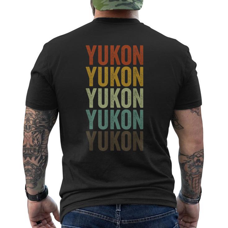 ユーコンシティレトロ メンズTシャツ バックプリント