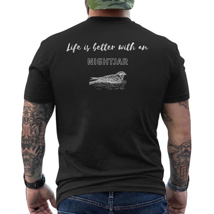 ヨタカがあれば人生はもっと良くなる メンズTシャツ バックプリント