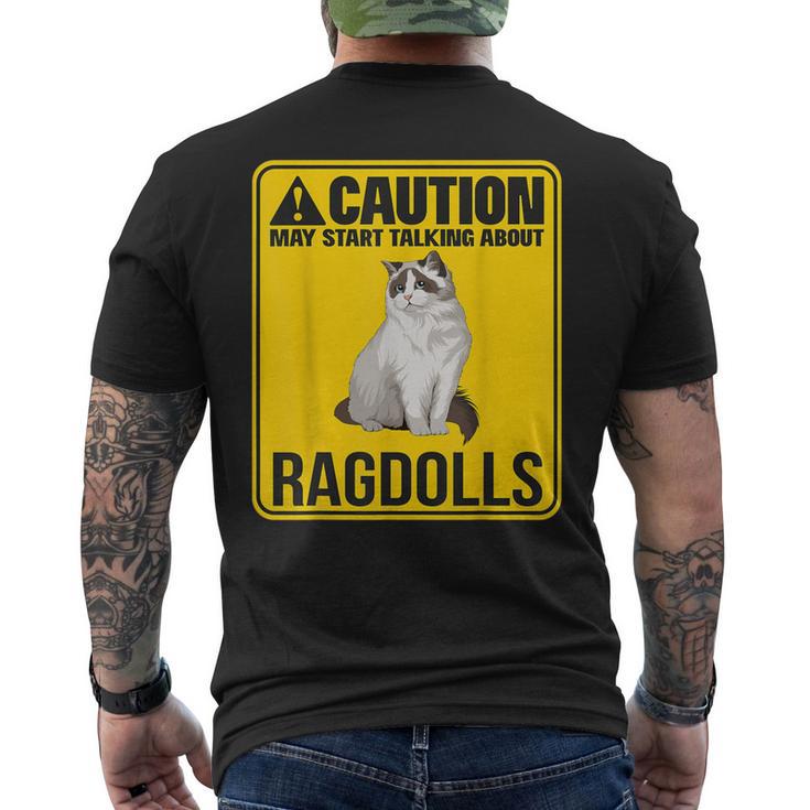 ラグドールの話を始めようかな。子猫猫の飼い主 ラグドール メンズTシャツ バックプリント