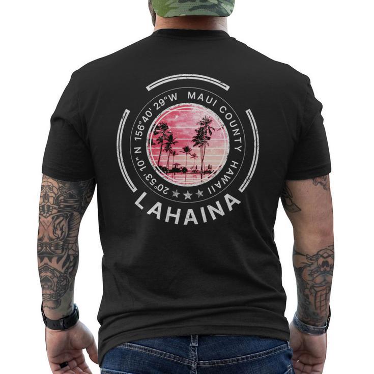 ラハイナ マウイ ハワイ レトロ 長袖tシャツ メンズTシャツ バックプリント