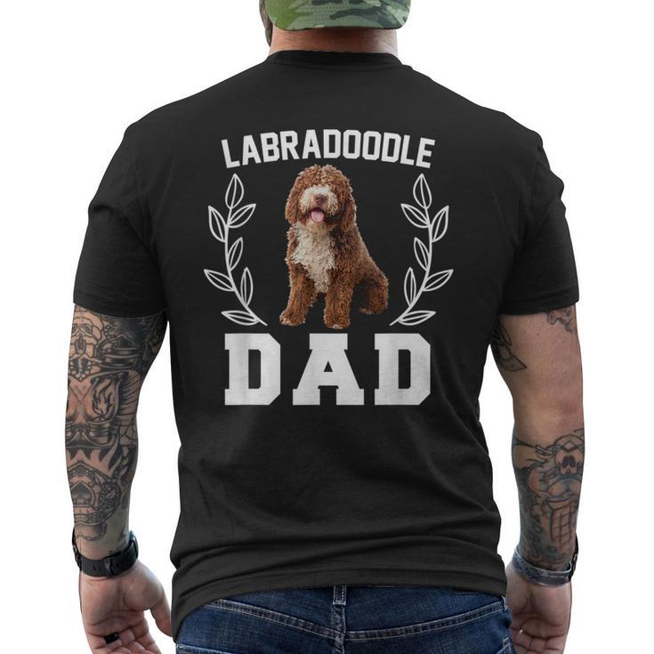 メンズ ラブラドゥードル お父さん 面白いクロスブリード 犬好きの方へのギフトに メンズTシャツ バックプリント