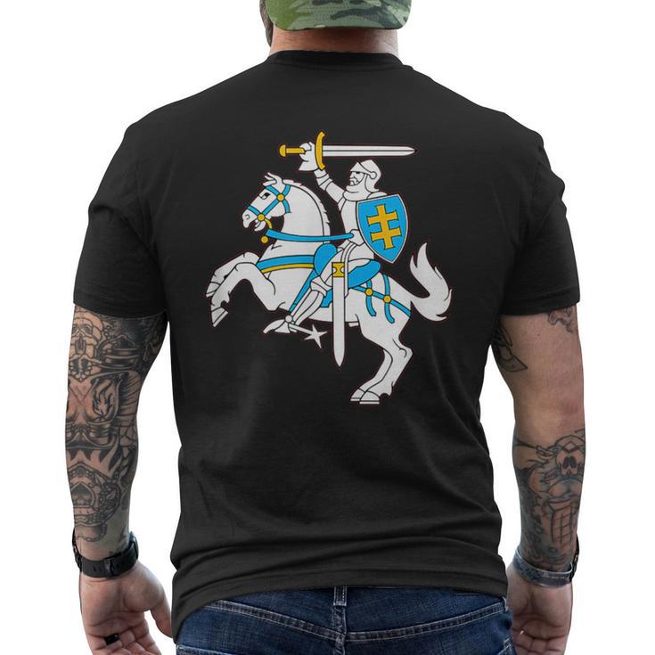 リトアニアン 紋章 ヴィティス シャツ Lietuva プライドギフト メンズTシャツ バックプリント
