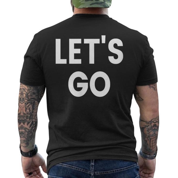 レッツ・ゴー メンズTシャツ バックプリント